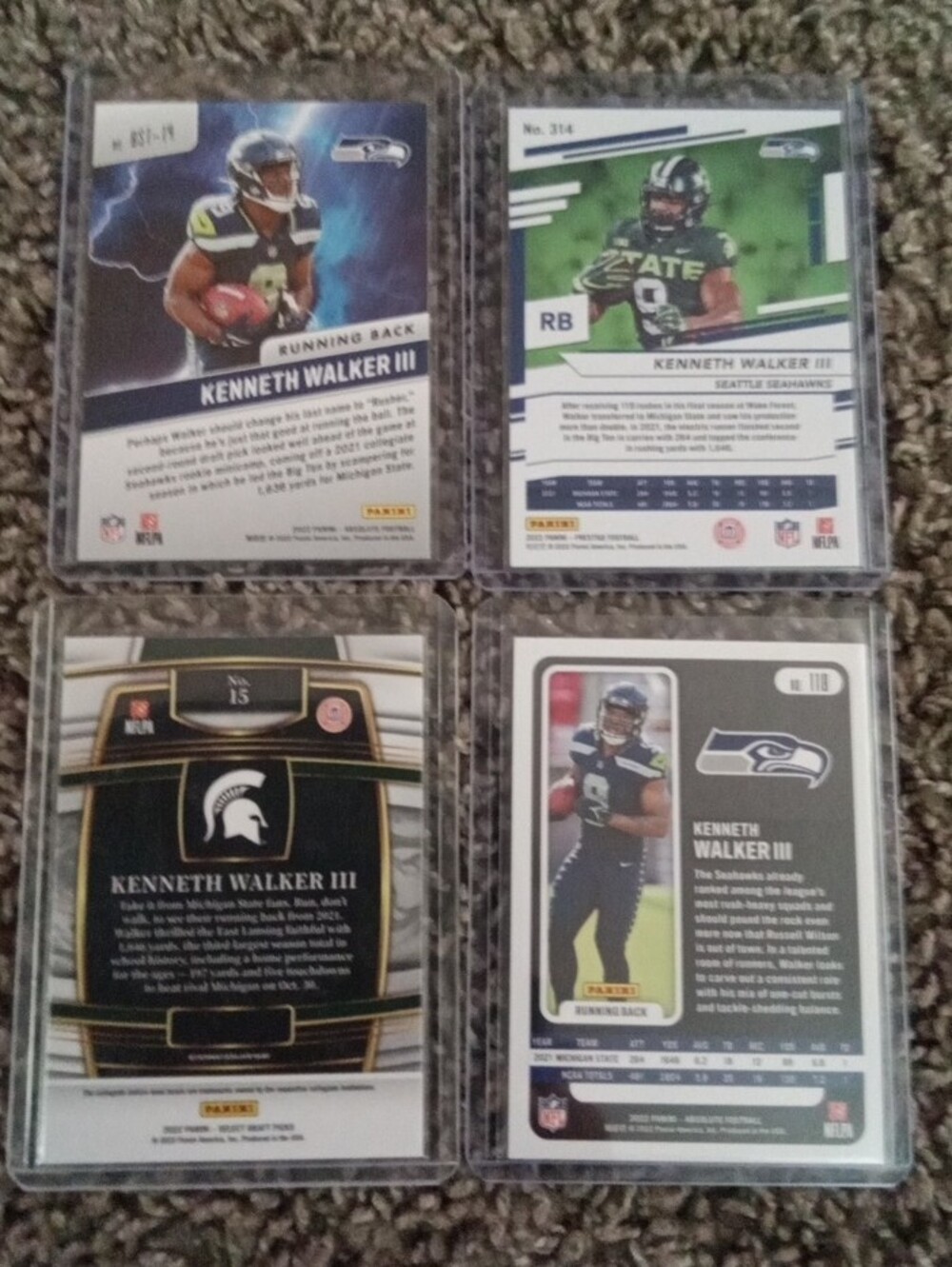 Kenneth Walker 3rd Football Trading Card Lot - Rcs Included. - Picture 4 of 11